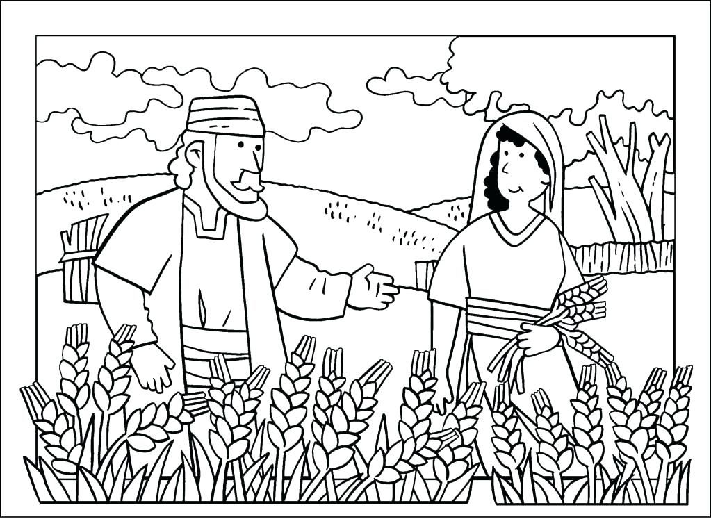 Ruth And Naomi Coloring Page